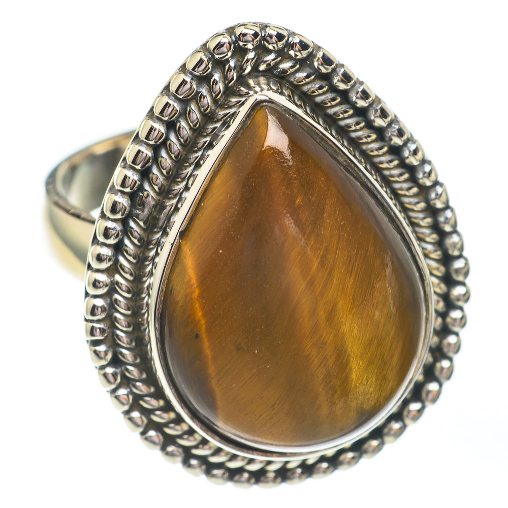 Tiger Eye Rings handcrafted by Anasilvercos - RING67307