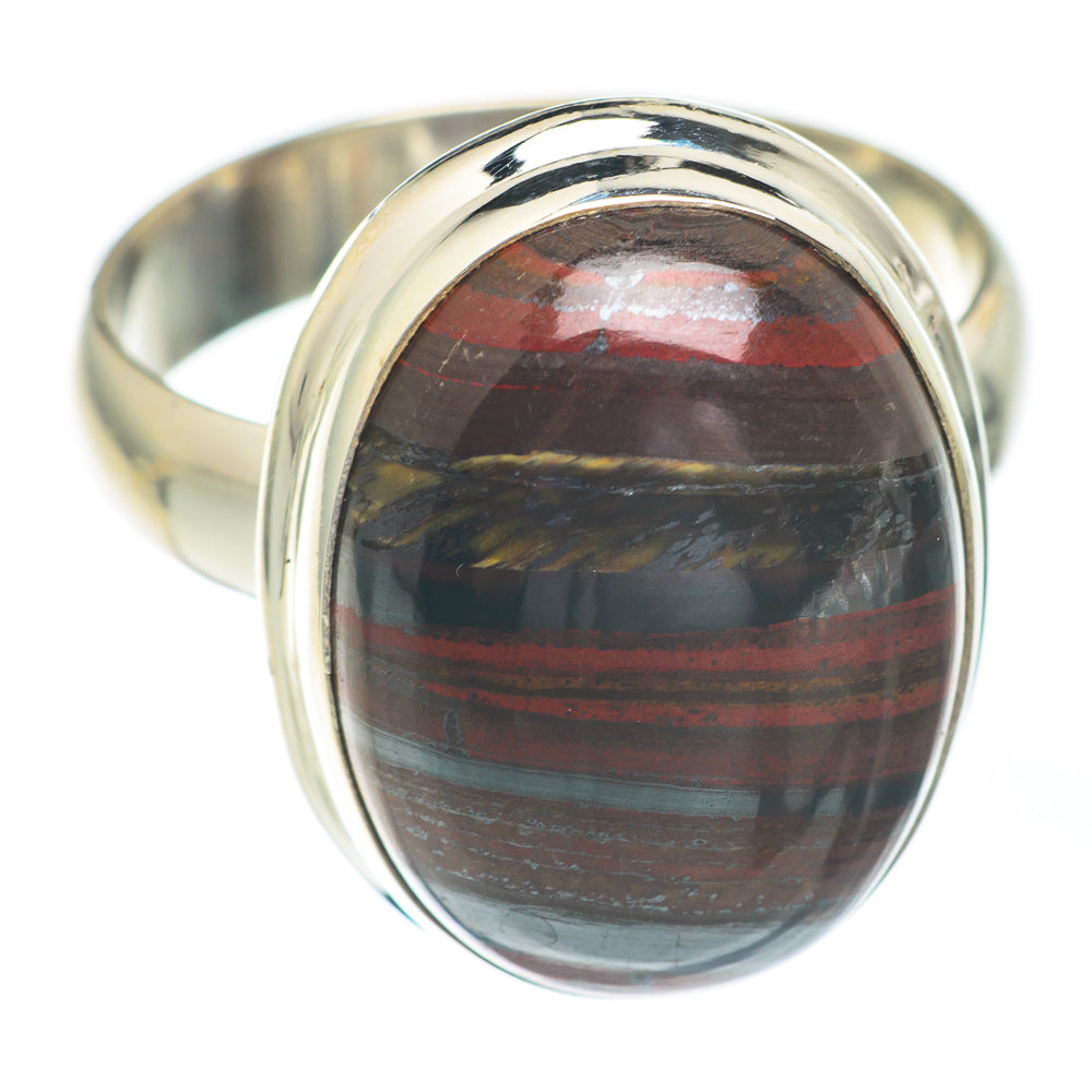 Red Tiger Iron Rings handcrafted by Anasilvercos - RING67331