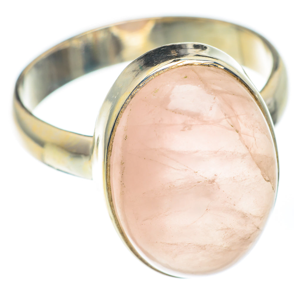 Rose Quartz Rings handcrafted by Anasilvercos - RING67334