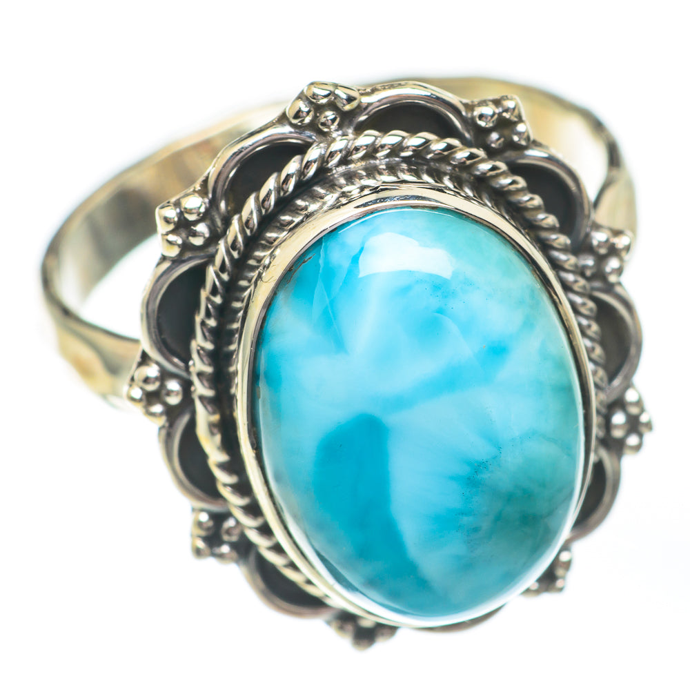 Larimar Rings handcrafted by Anasilvercos - RING67346