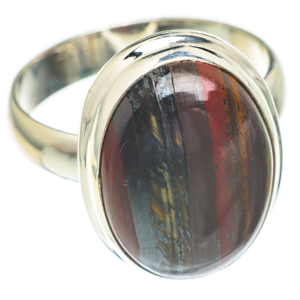 Red Tiger Iron Rings handcrafted by Anasilvercos - RING67373