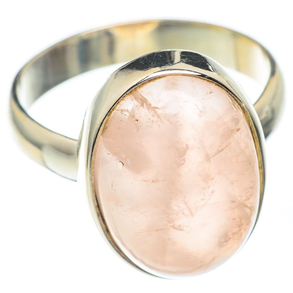 Rose Quartz Rings handcrafted by Anasilvercos - RING67375