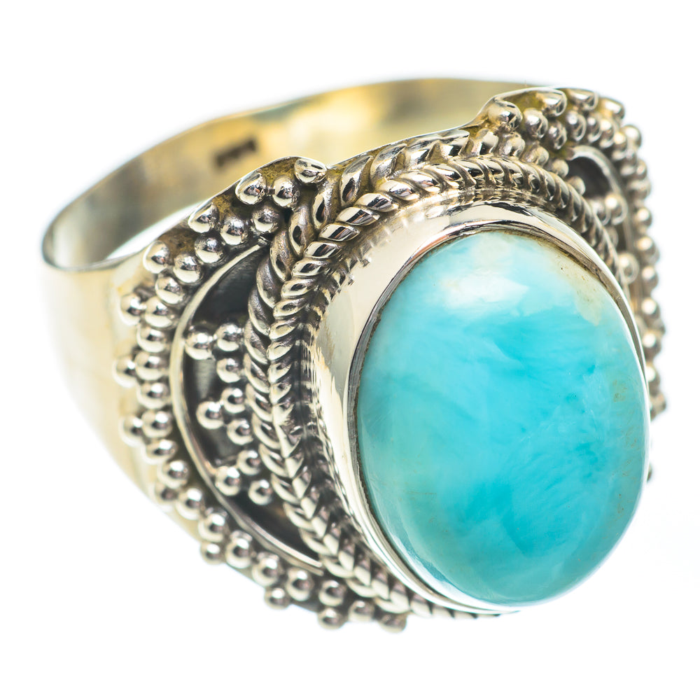 Larimar Rings handcrafted by Anasilvercos - RING67385