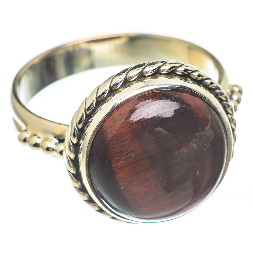 Red Tiger Eye Rings handcrafted by Anasilvercos - RING67394