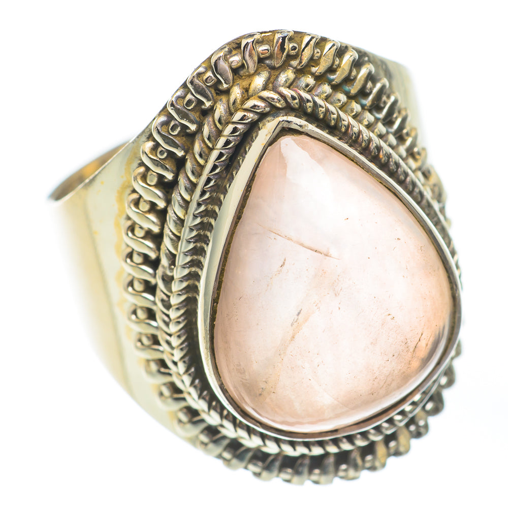 Rose Quartz Rings handcrafted by Anasilvercos - RING67395