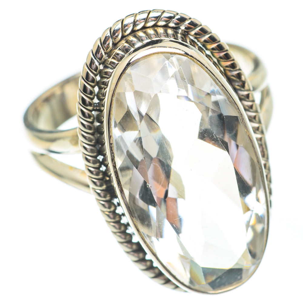 White Quartz Rings handcrafted by Anasilvercos - RING67403