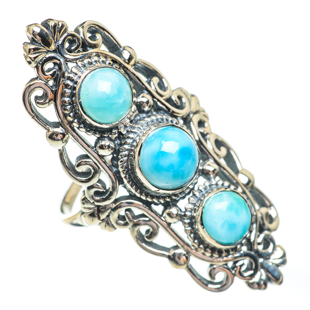 Larimar Rings handcrafted by Anasilvercos - RING67406