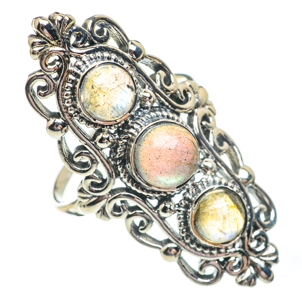 Labradorite Rings handcrafted by Anasilvercos - RING67407