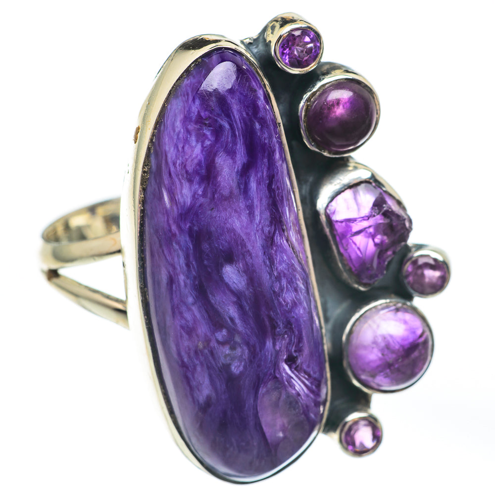 Charoite Rings handcrafted by Anasilvercos - RING67423