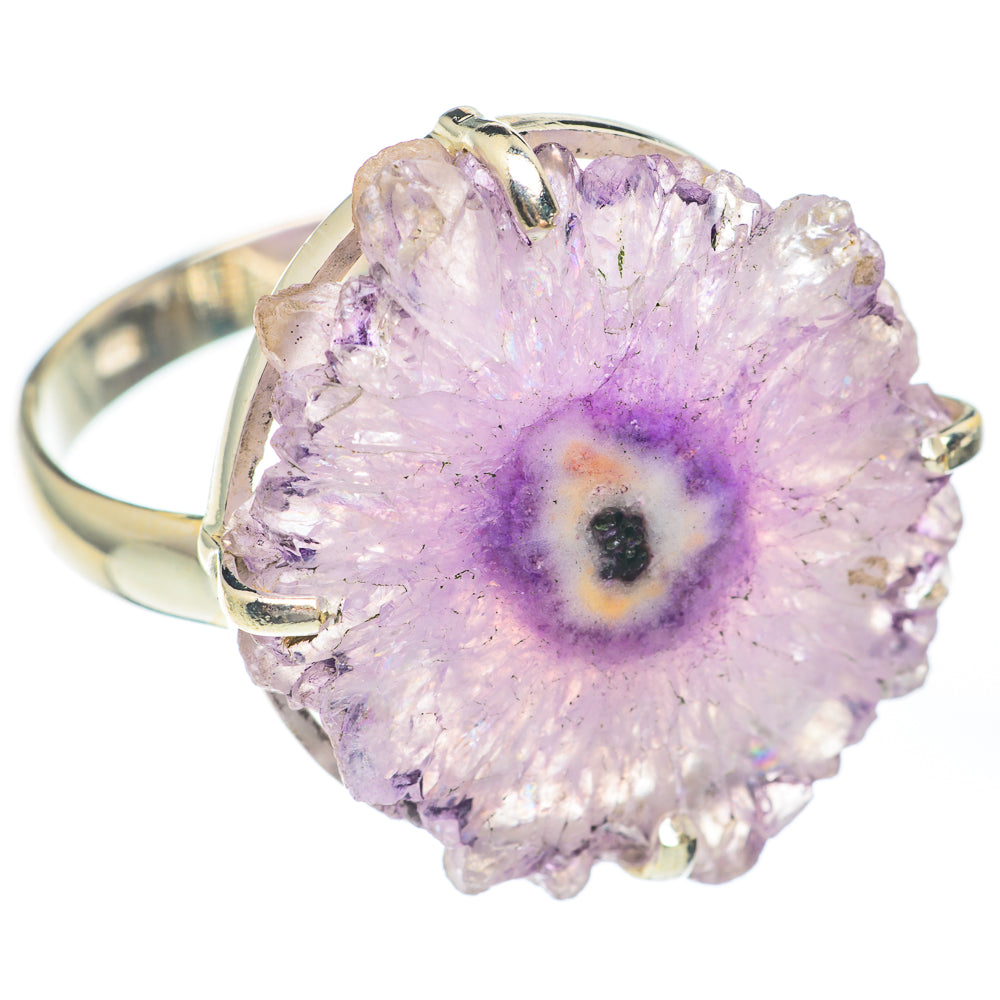 Amethyst Stalactite Rings handcrafted by Anasilvercos - RING67424