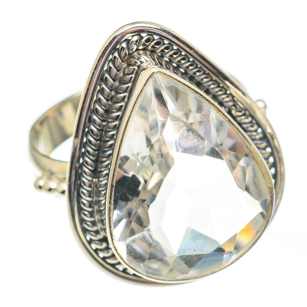 White Quartz Rings handcrafted by Anasilvercos - RING67433