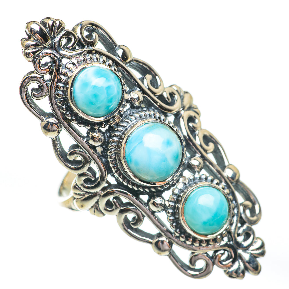 Larimar Rings handcrafted by Anasilvercos - RING67448