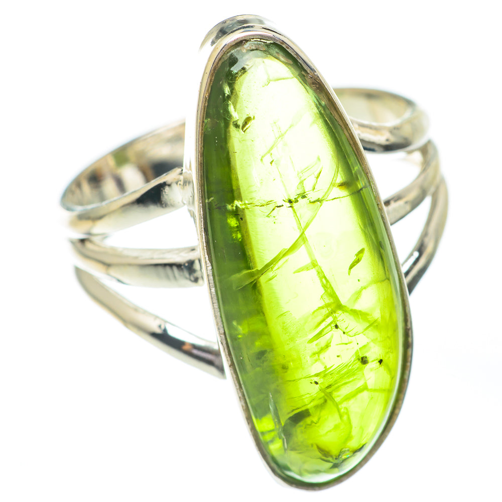 Green Tourmaline Rings handcrafted by Anasilvercos - RING67450