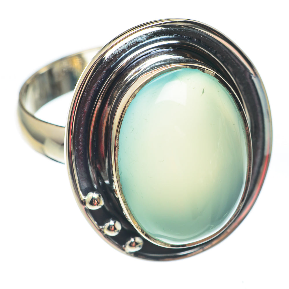 Aqua Chalcedony Rings handcrafted by Anasilvercos - RING67461