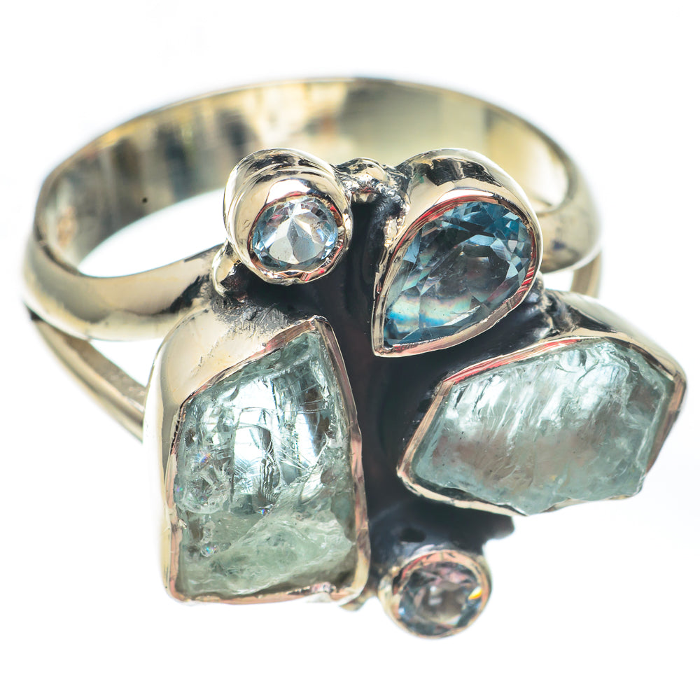 Aquamarine Rings handcrafted by Anasilvercos - RING67464
