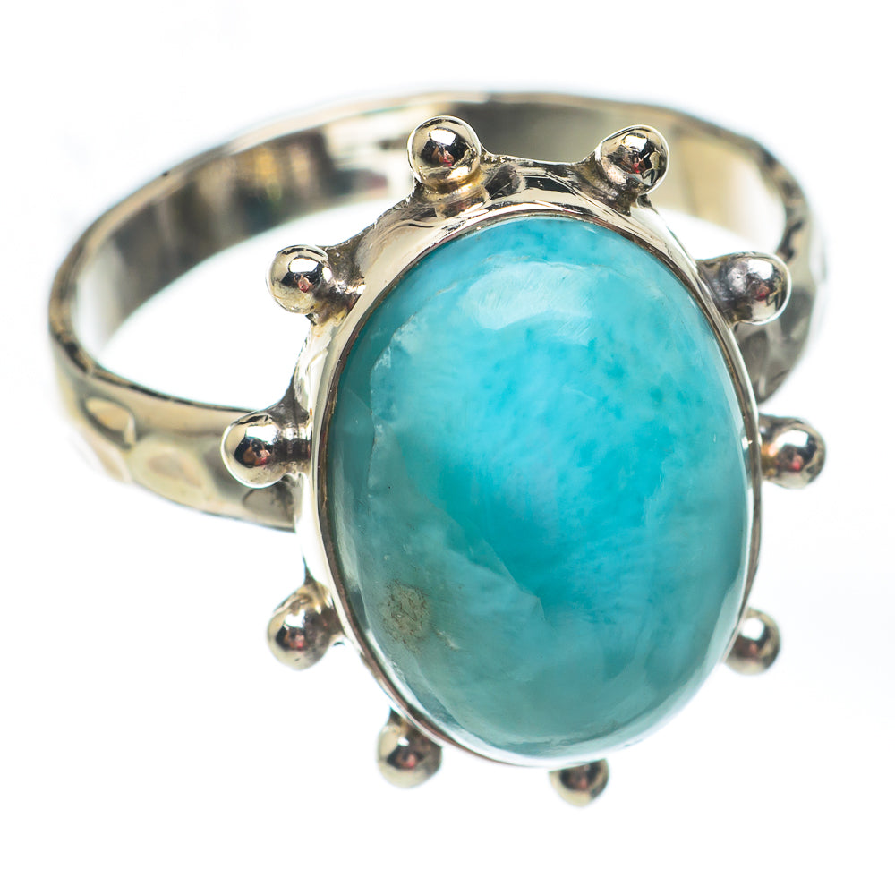 Larimar Rings handcrafted by Anasilvercos - RING67465