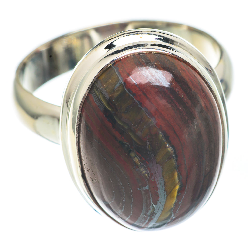 Red Tiger Iron Rings handcrafted by Anasilvercos - RING67470