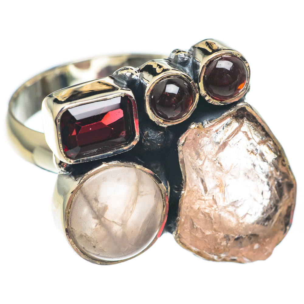 Rose Quartz Rings handcrafted by Anasilvercos - RING67475