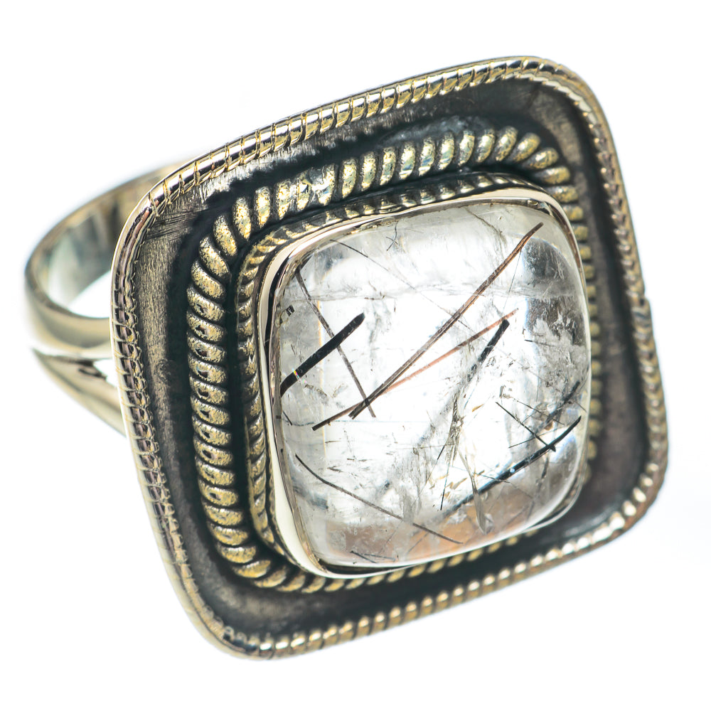 Tourmalinated Quartz Rings handcrafted by Anasilvercos - RING67484