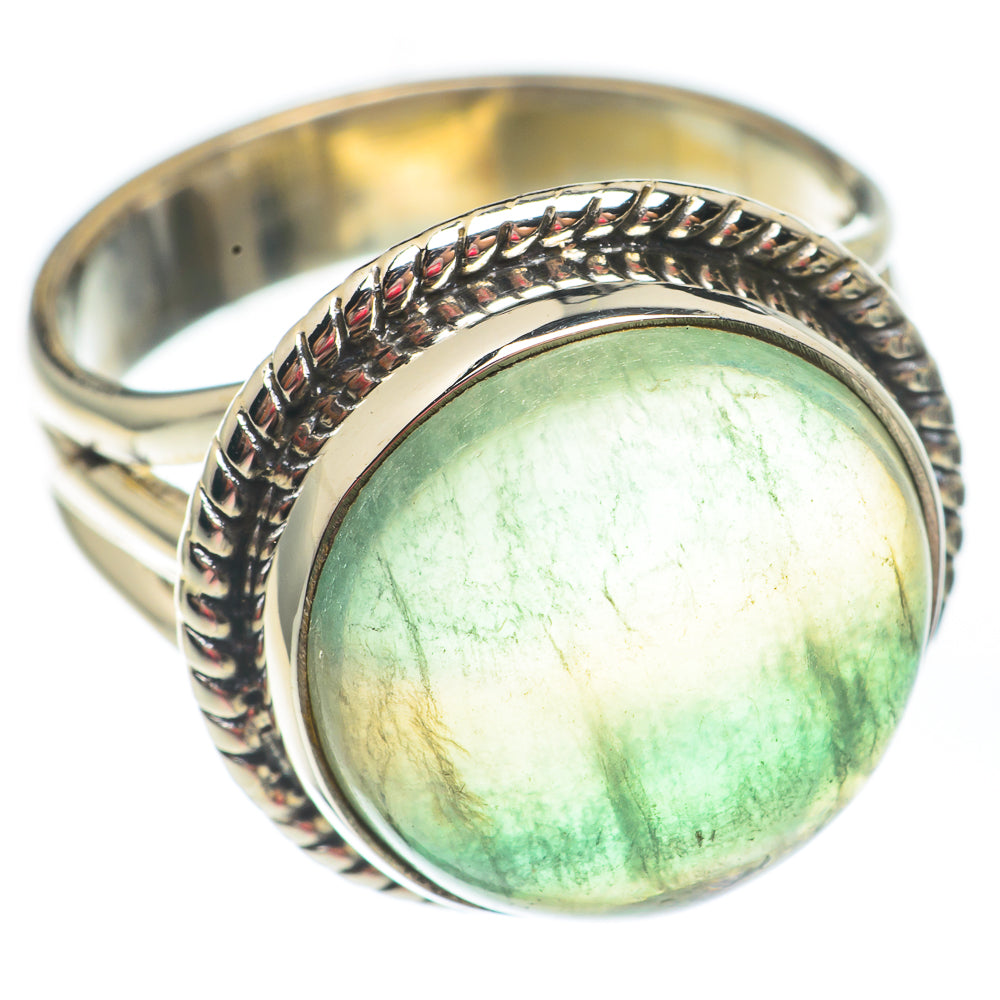 Green Fluorite Rings handcrafted by Anasilvercos - RING67488