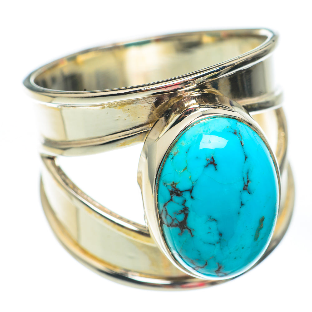 Tibetan Turquoise Rings handcrafted by Anasilvercos - RING67492