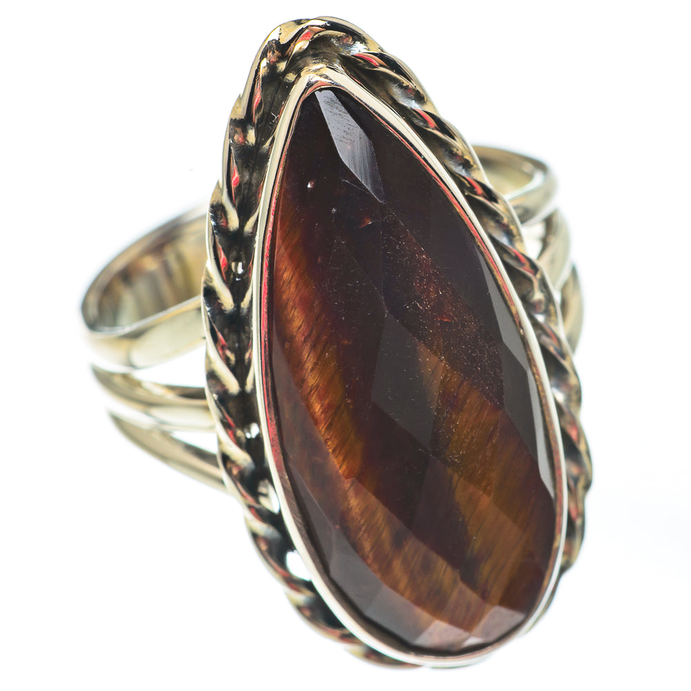 Tiger Eye Rings handcrafted by Anasilvercos - RING67499