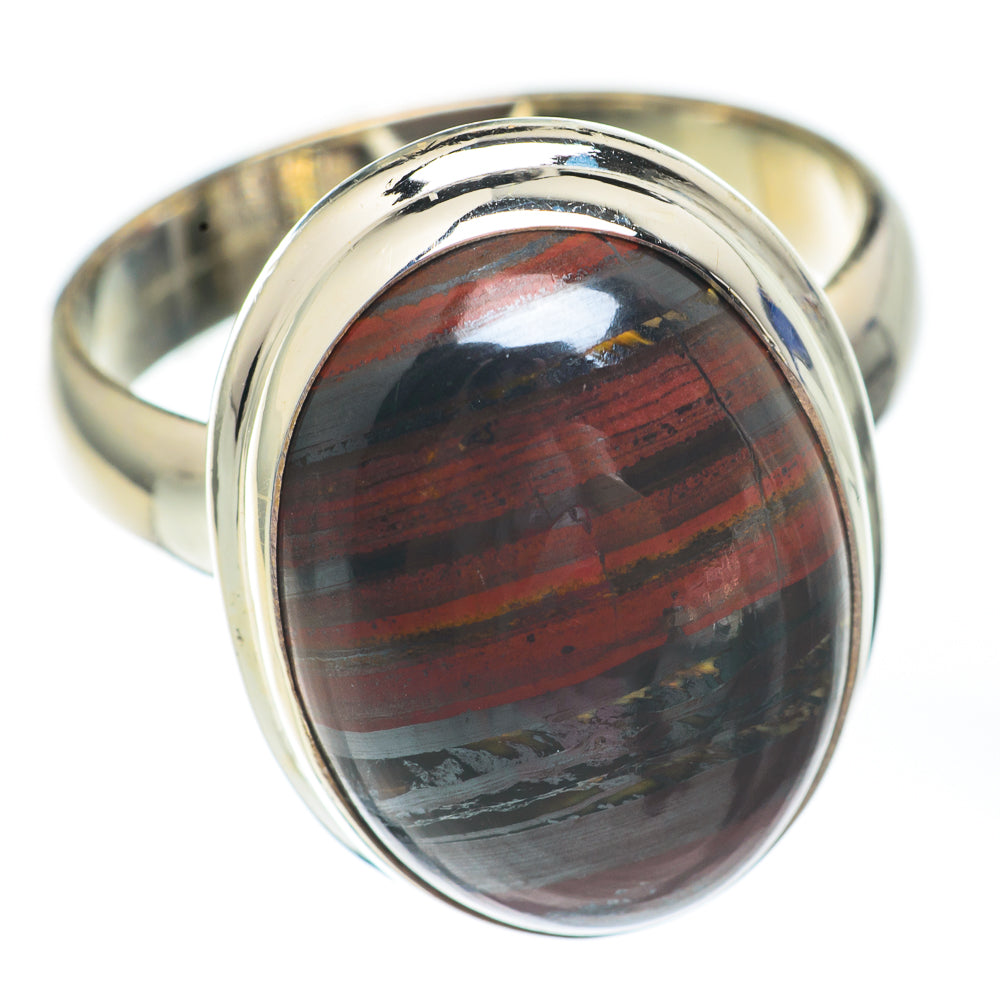 Red Tiger Iron Rings handcrafted by Anasilvercos - RING67500