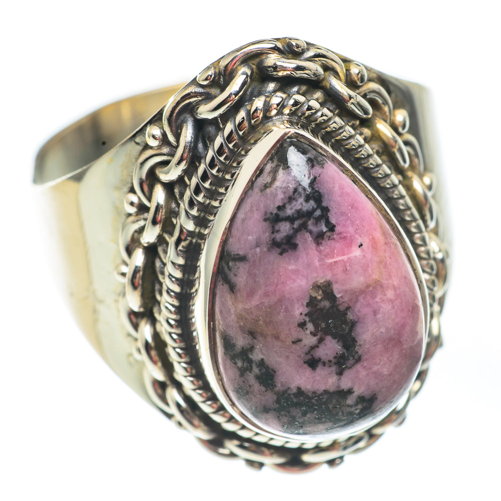 Rhodonite Rings handcrafted by Anasilvercos - RING67505