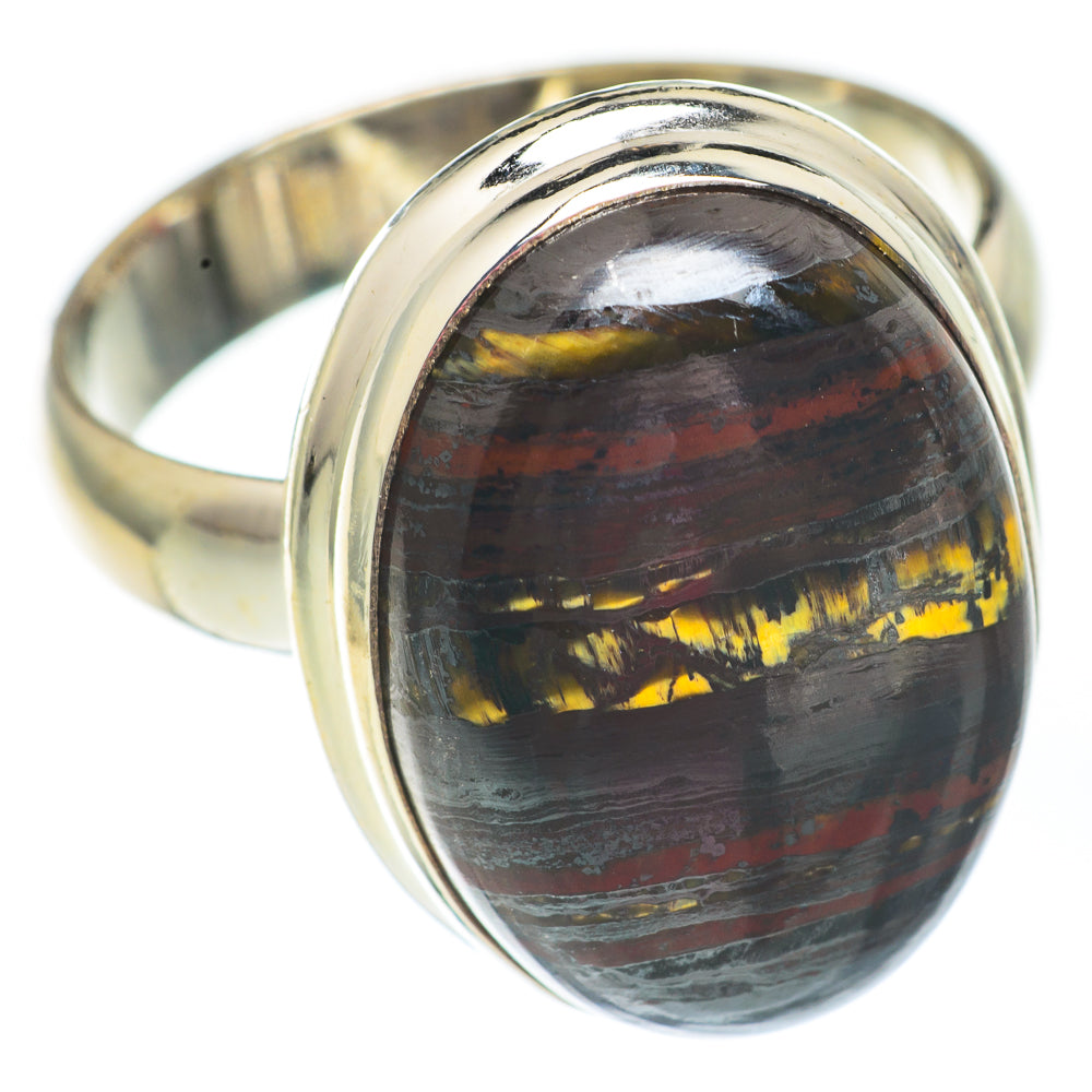Red Tiger Iron Rings handcrafted by Anasilvercos - RING67527