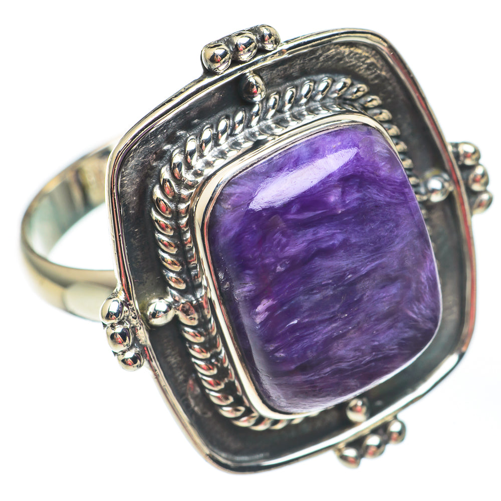 Charoite Rings handcrafted by Anasilvercos - RING67536