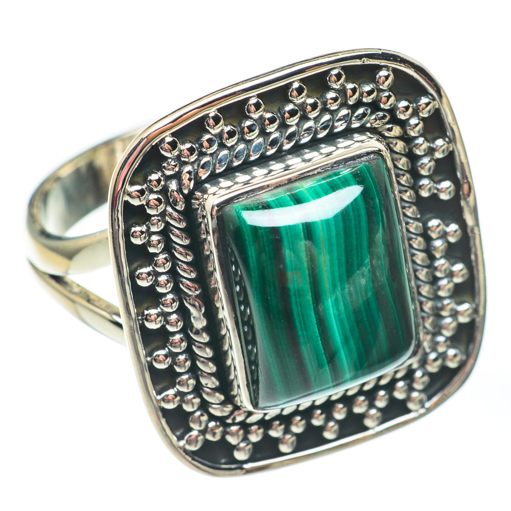 Malachite Rings handcrafted by Anasilvercos - RING67603