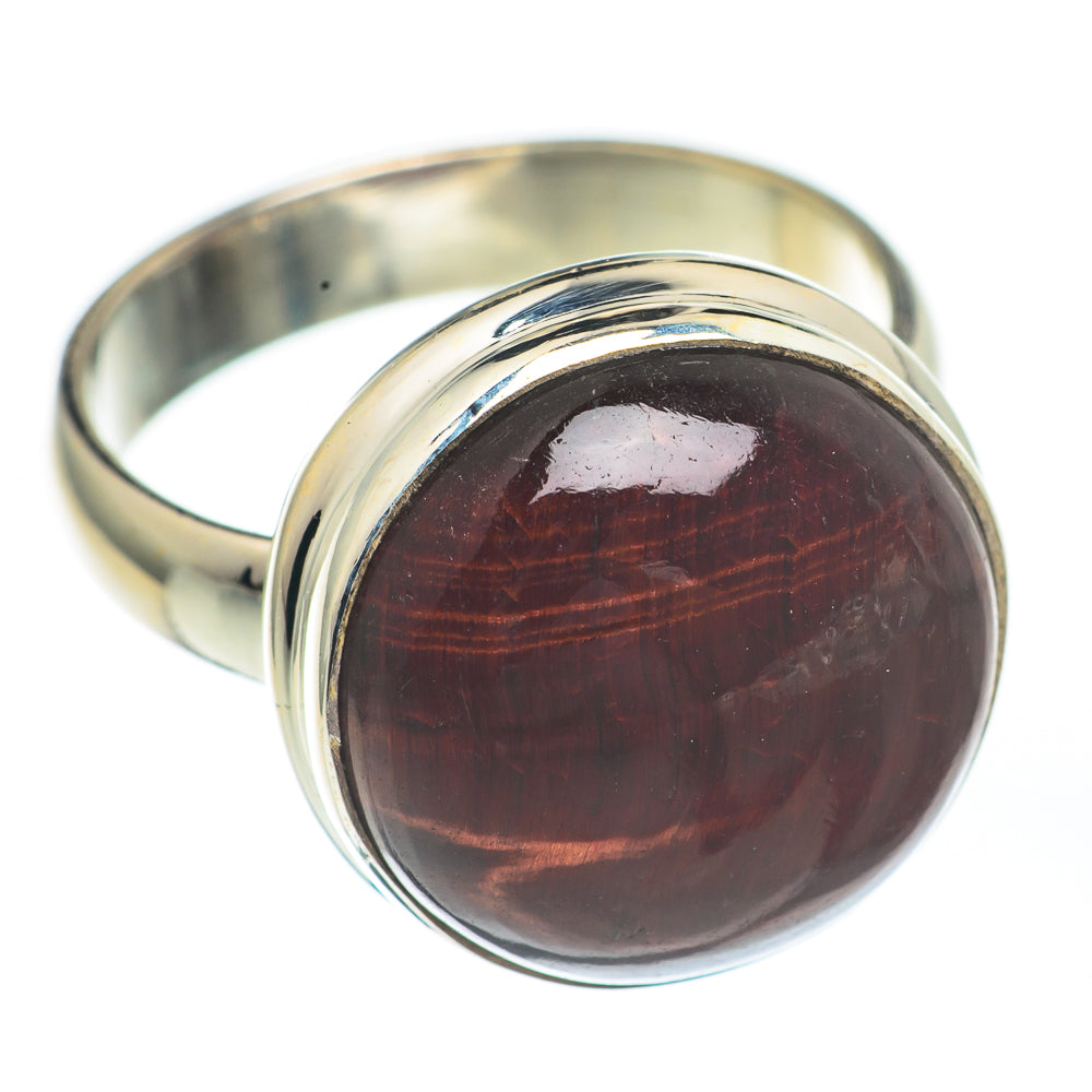 Red Tiger Eye Rings handcrafted by Anasilvercos - RING67606