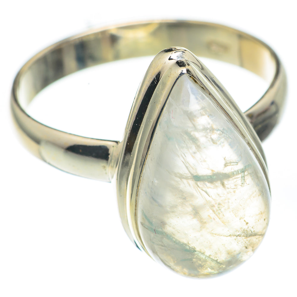 Rainbow Moonstone Rings handcrafted by Anasilvercos - RING67619