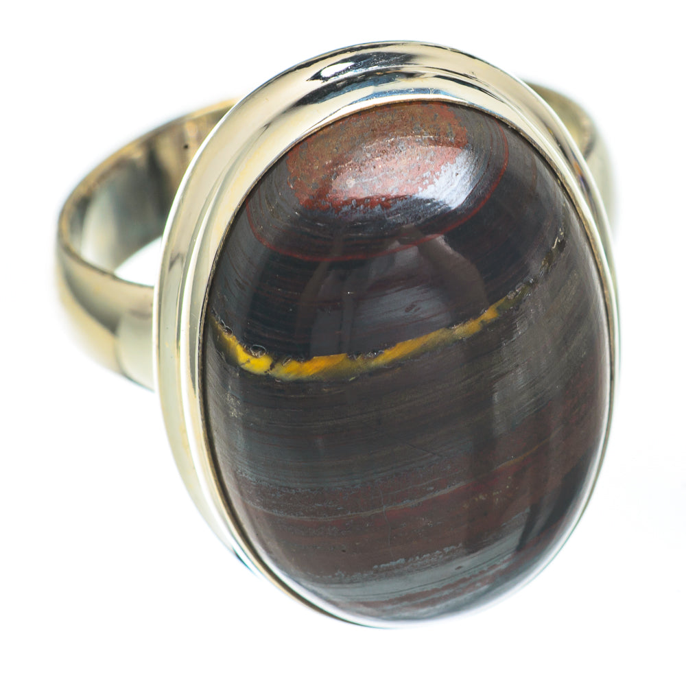 Red Tiger Iron Rings handcrafted by Anasilvercos - RING67630