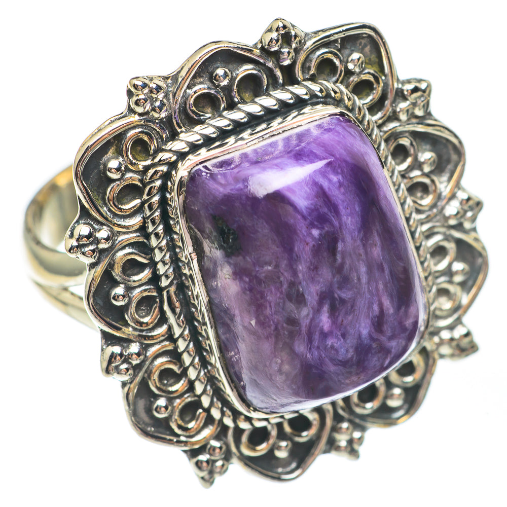 Charoite Rings handcrafted by Anasilvercos - RING67639