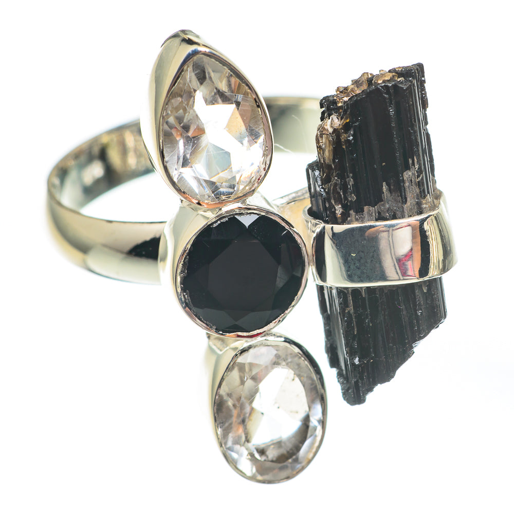 Black Tourmaline Rings handcrafted by Anasilvercos - RING67642