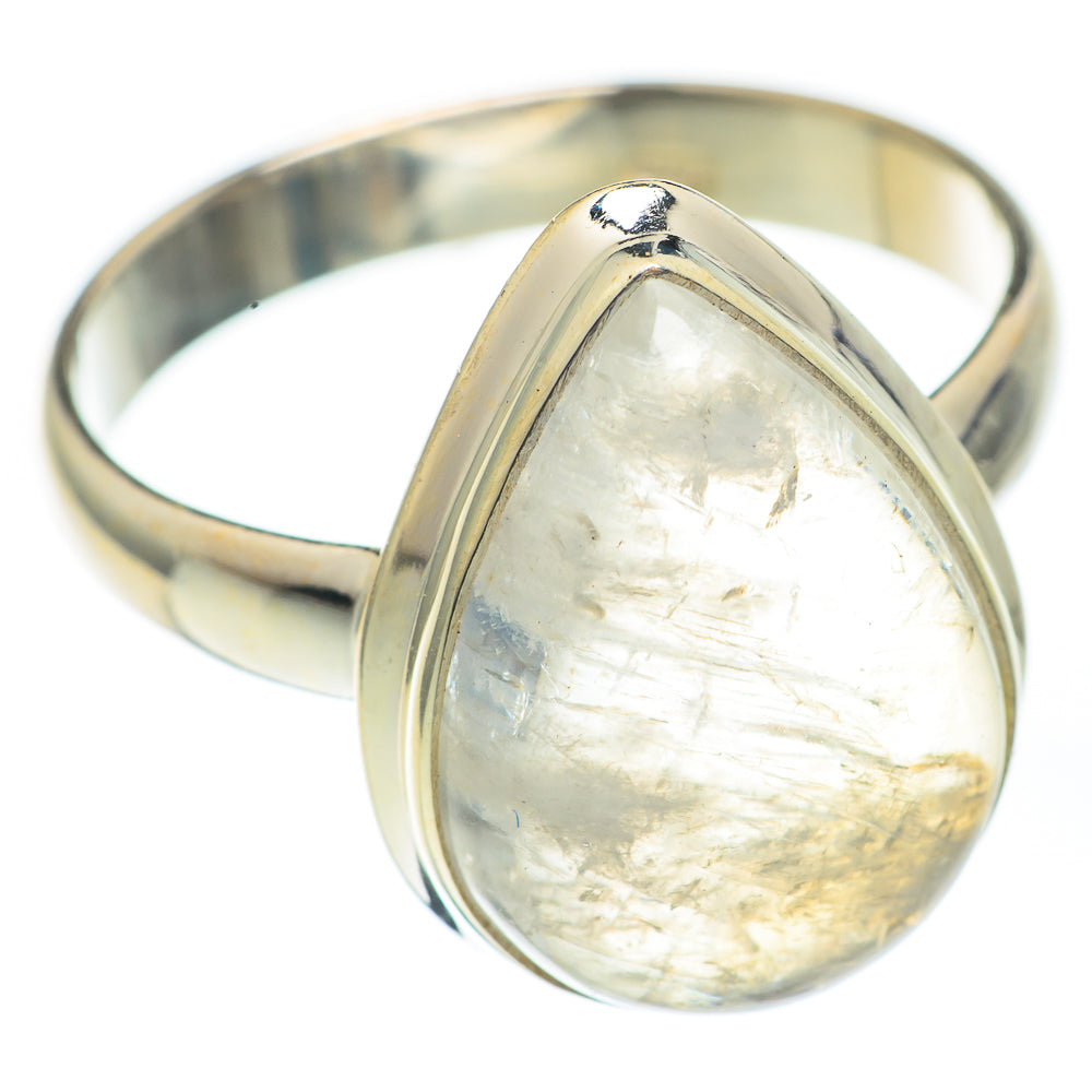 Rainbow Moonstone Rings handcrafted by Anasilvercos - RING67644