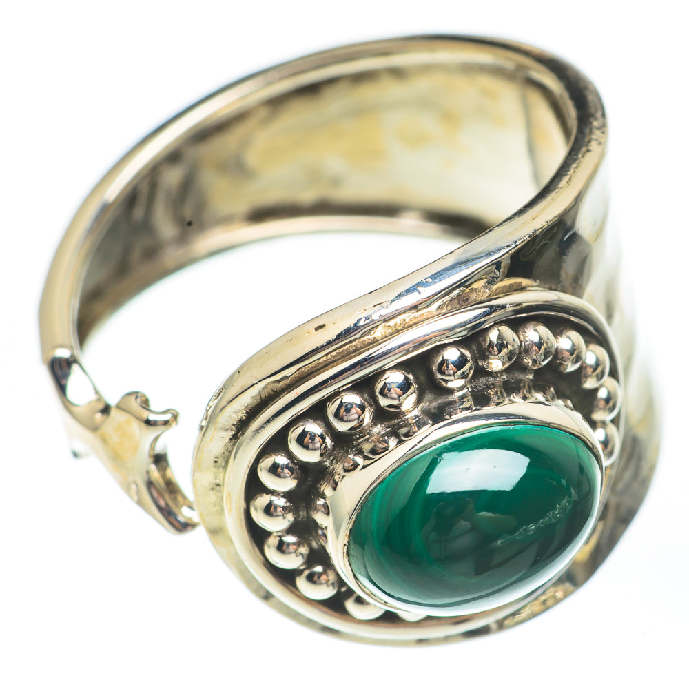 Malachite Rings handcrafted by Anasilvercos - RING67652