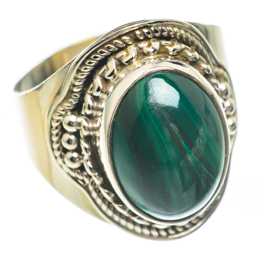 Malachite Rings handcrafted by Anasilvercos - RING67654