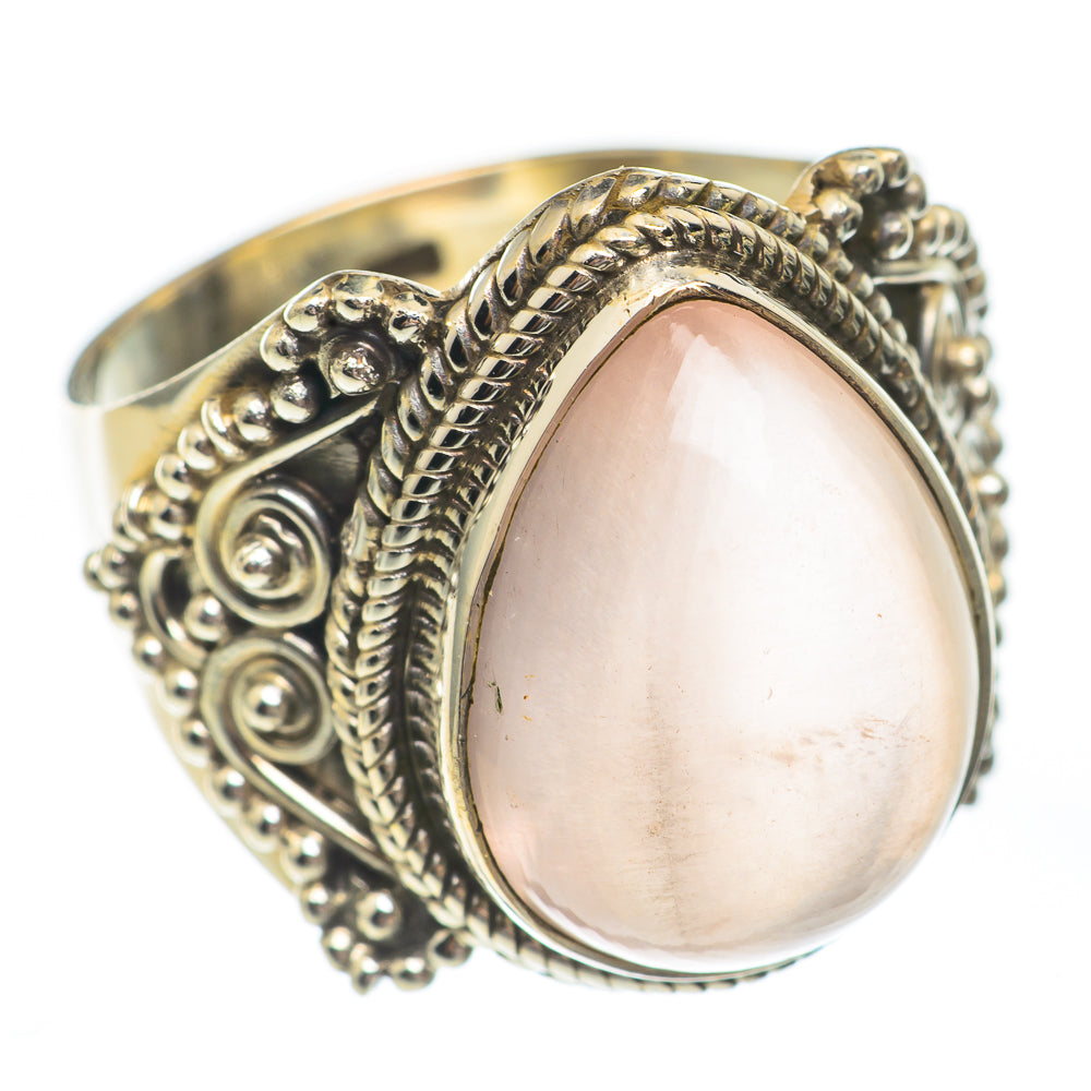 Rose Quartz Rings handcrafted by Anasilvercos - RING67659