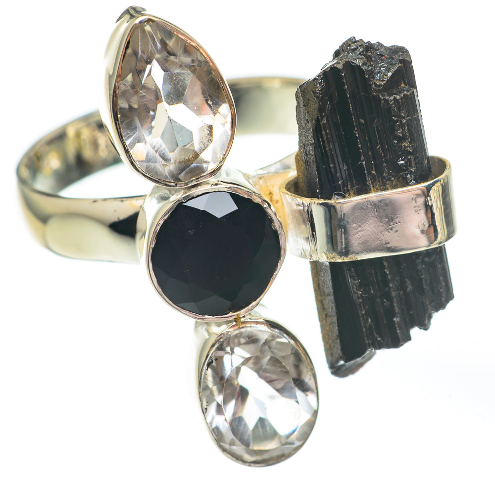 Black Tourmaline Rings handcrafted by Anasilvercos - RING67667