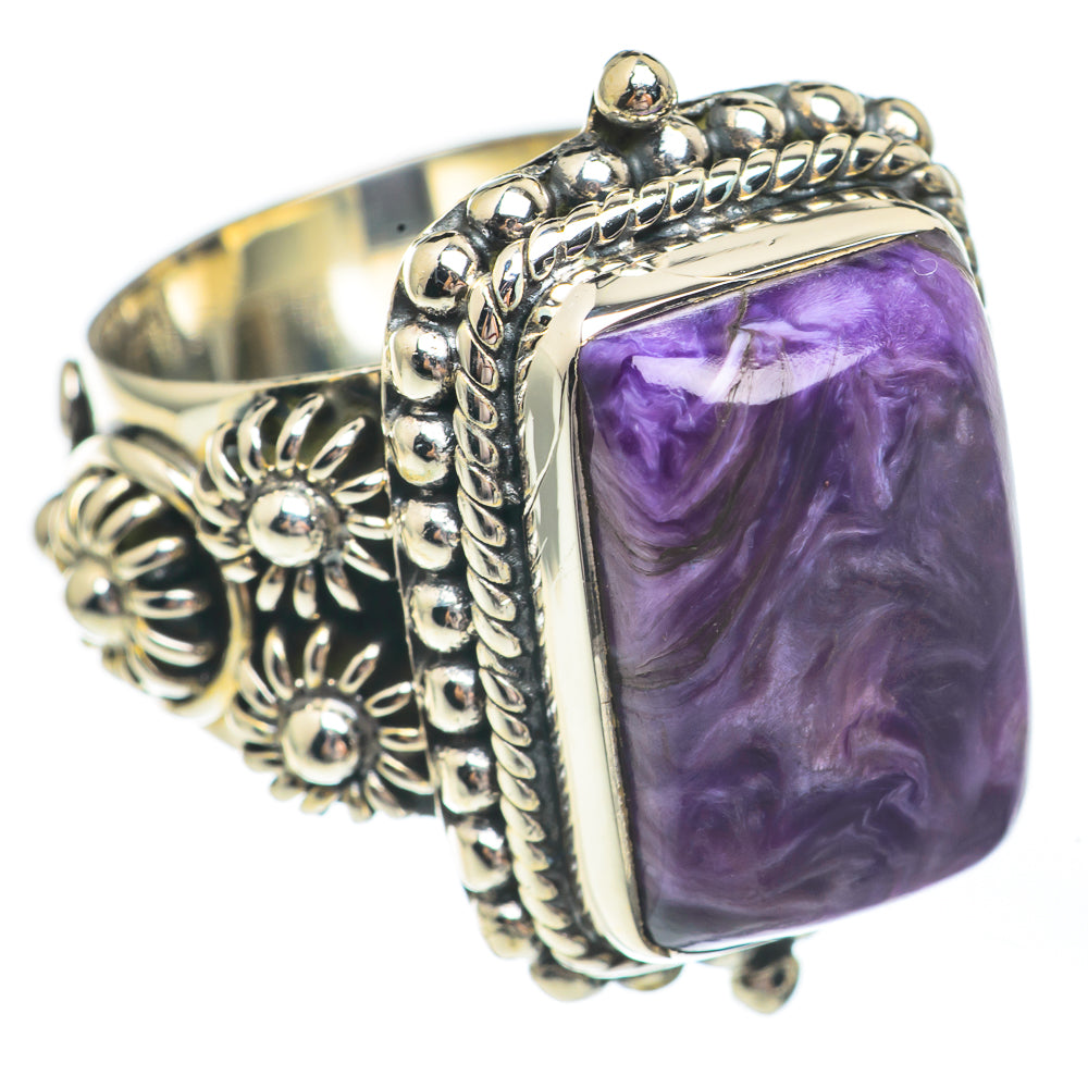 Charoite Rings handcrafted by Anasilvercos - RING67711