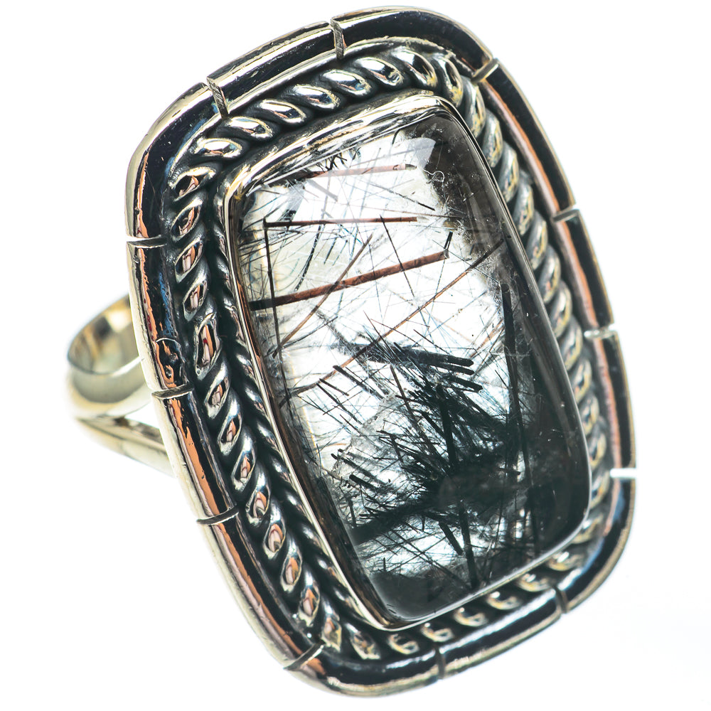 Tourmalinated Quartz Rings handcrafted by Anasilvercos - RING67714