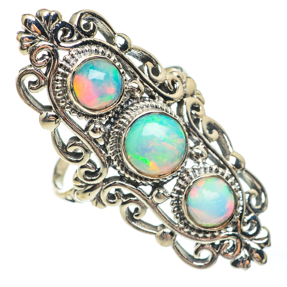 Ethiopian Opal Rings handcrafted by Anasilvercos - RING67724