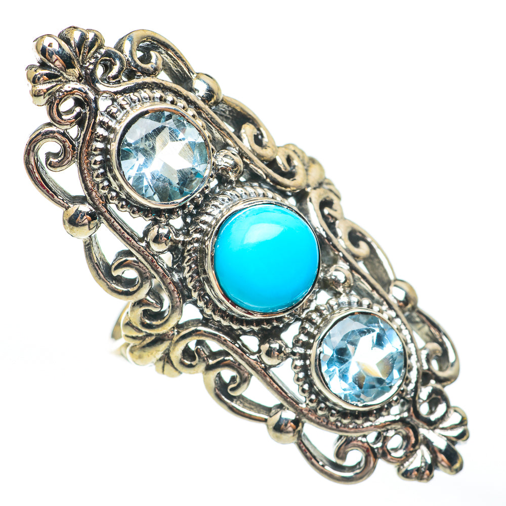 Tibetan Turquoise Rings handcrafted by Anasilvercos - RING67734