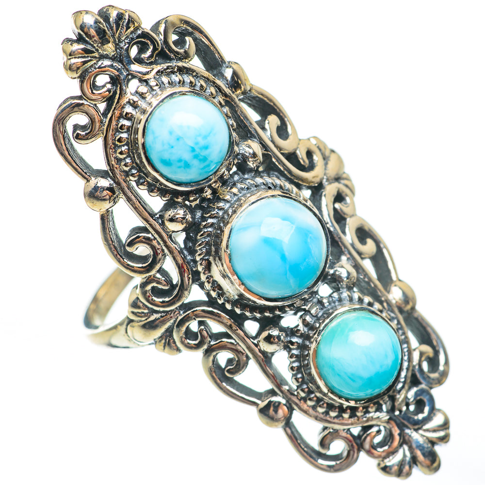 Larimar Rings handcrafted by Anasilvercos - RING67735