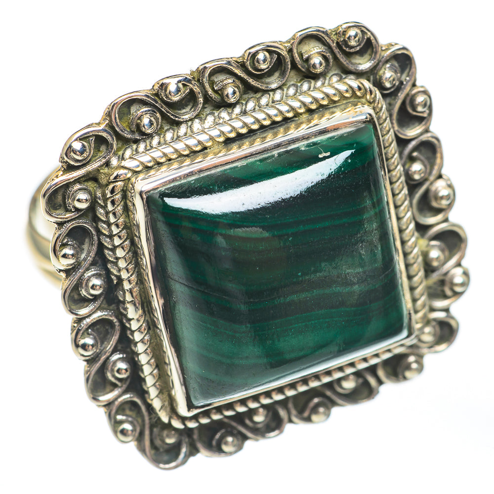 Malachite Rings handcrafted by Anasilvercos - RING67736