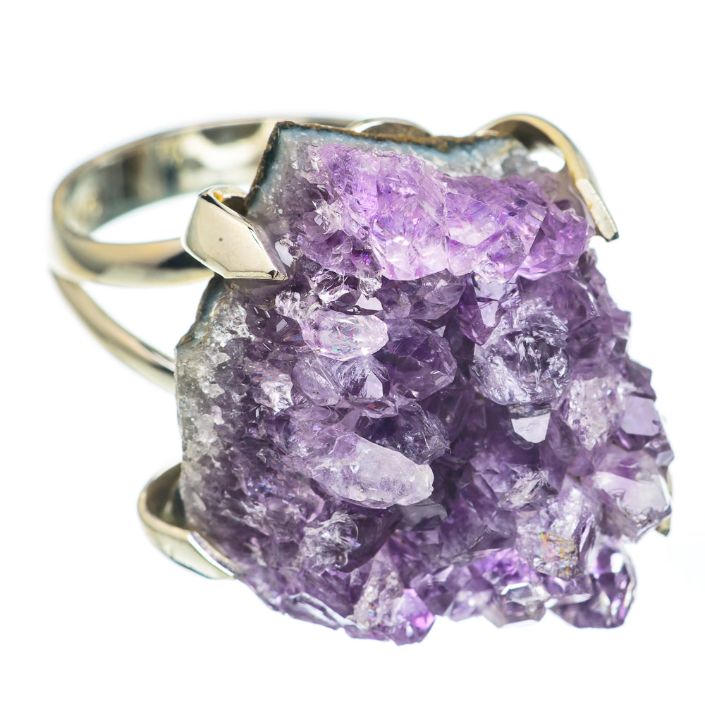 Amethyst Crystal Rings handcrafted by Anasilvercos - RING67746
