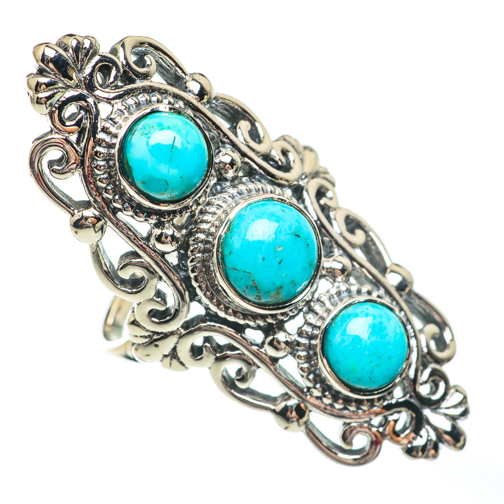 Tibetan Turquoise Rings handcrafted by Anasilvercos - RING67758