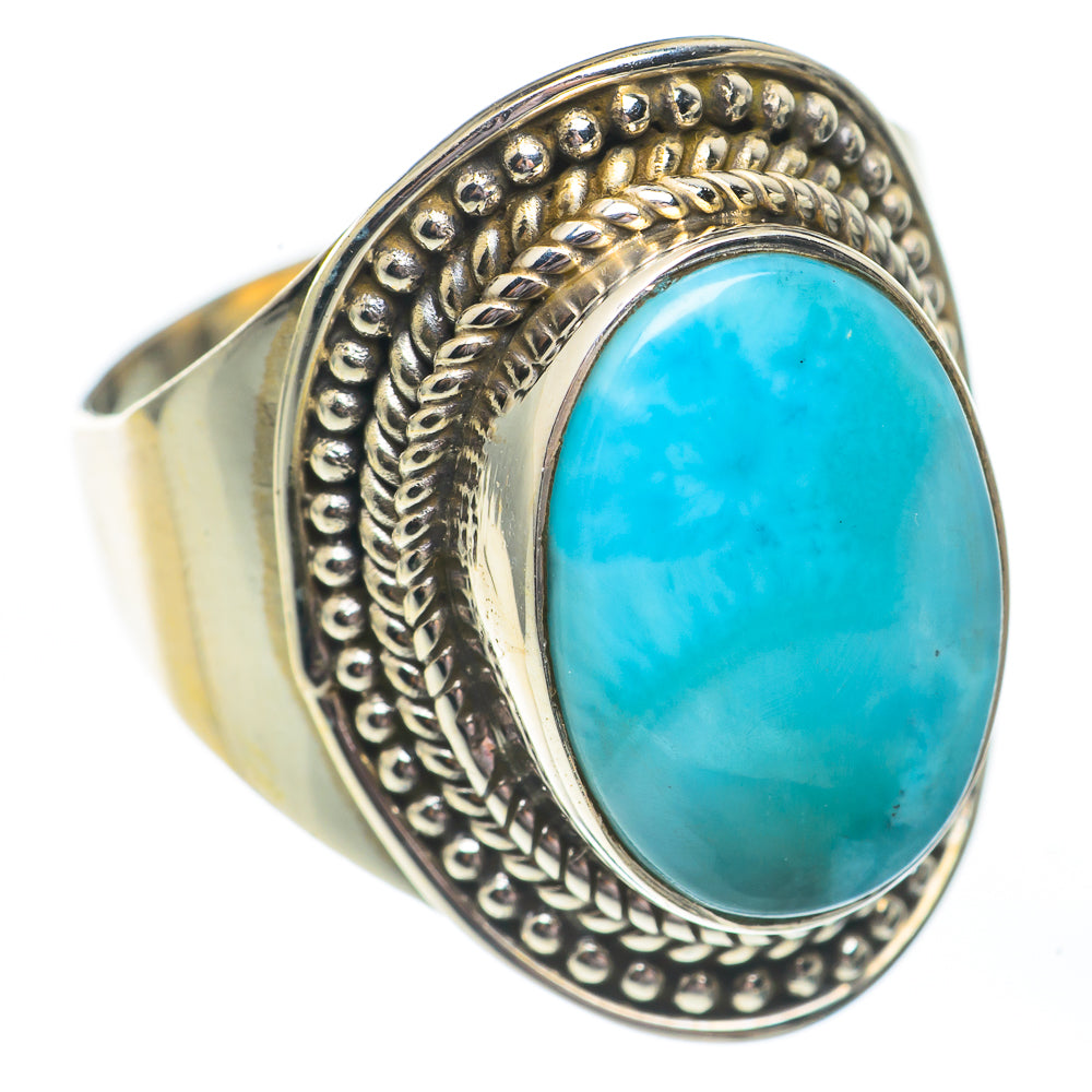 Larimar Rings handcrafted by Anasilvercos - RING67766
